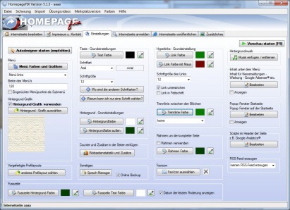 Homepage bauen Homepage bauen