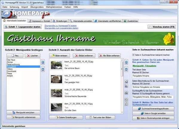 Homepage Software